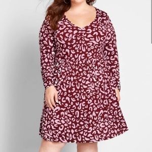ModCloth Comfortably Curious LS Dress NWT